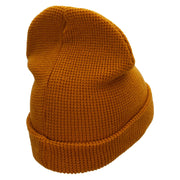 Waffle Knit Cuff Beanie