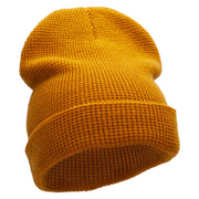 Waffle Knit Cuff Beanie