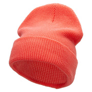 Waffle Knit Cuff Beanie