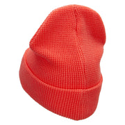 Waffle Knit Cuff Beanie