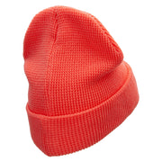 Waffle Knit Cuff Beanie