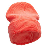 Waffle Knit Cuff Beanie