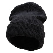 Waffle Knit Cuff Beanie