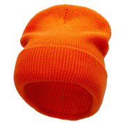 Waffle Knit Cuff Beanie