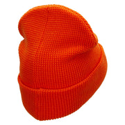 Waffle Knit Cuff Beanie