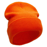 Waffle Knit Cuff Beanie