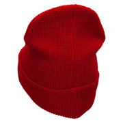 Waffle Knit Cuff Beanie