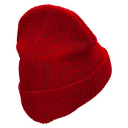 Waffle Knit Cuff Beanie