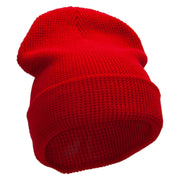 Waffle Knit Cuff Beanie