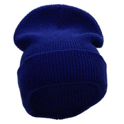 Waffle Knit Cuff Beanie