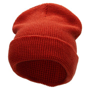 Waffle Knit Cuff Beanie