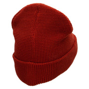 Waffle Knit Cuff Beanie