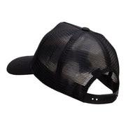 Podcast on Air Five Panels Pro Style Trucker Mesh Cap - Black OSFM