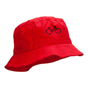 Cycling Bike Embroidered Bucket Hat