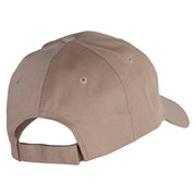 Star Ornament Embroidered Low Profile Structured  Cap - Khaki OSFM