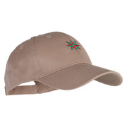 Star Ornament Embroidered Low Profile Structured  Cap - Khaki OSFM