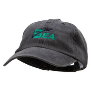 SEA Embroidered Pigment Dyed Wash Cap - Black OSFM