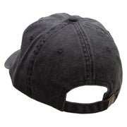 SEA Embroidered Pigment Dyed Wash Cap - Black OSFM