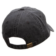 SEA Embroidered Pigment Dyed Wash Cap - Black OSFM