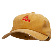 Golden Bridge  Embroidered Unstructured Cotton Cap