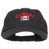 Canada with Flag Embroidered Low Cap