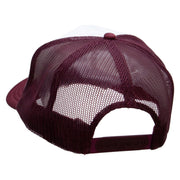 Octopus Embroidered Foam Panel Mesh Snapback - Maroon-White OSFM