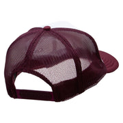 Octopus Embroidered Foam Panel Mesh Snapback - Maroon-White OSFM