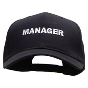 Manager Solid Cotton Twill Low Profile Snap Cap