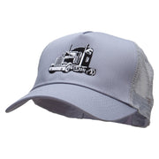 Cool Truck Embroidered Solid Cotton Prostyle Twill Mesh Cap - Grey OSFM