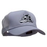 Cool Truck Embroidered Solid Cotton Prostyle Twill Mesh Cap - Grey OSFM