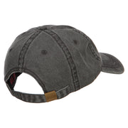 Number 1 Dad Star Embroidered Washed Cap