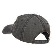 Admiral Embroidered Washed Buckle Cap