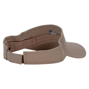 Honeymoon Embroidered Cotton Twill Sun Visor - Khaki OSFM