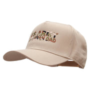 US Army Veteran Dad Solid Cotton Twill 5 Panel Prostyle Snap Cap - Khaki OSFM