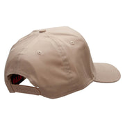 US Army Veteran Dad Solid Cotton Twill 5 Panel Prostyle Snap Cap - Khaki OSFM