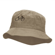 Cycling Bike Embroidered Bucket Hat