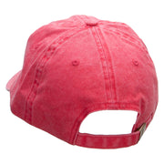 SEA Embroidered Pigment Dyed Wash Cap - Red OSFM