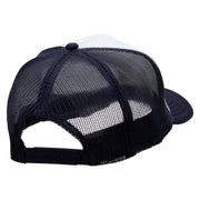 Octopus Embroidered Foam Panel Mesh Snapback - Navy-White OSFM