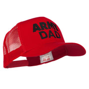 Army Dad Embroidered Cotton Twill Mesh Cap