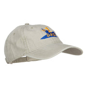 Number 1 Dad Star Embroidered Washed Cap