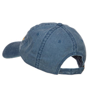 Admiral Embroidered Washed Buckle Cap