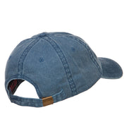 Admiral Embroidered Washed Buckle Cap