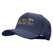 US Army Veteran Dad Solid Cotton Twill 5 Panel Prostyle Snap Cap - Navy OSFM