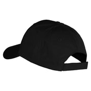 Star Ornament Embroidered Low Profile Structured  Cap - Black OSFM