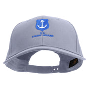 US Anchor Coast Guard Embroidered Six Panels Pro Style Cap - Grey OSFM