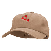 Golden Bridge  Embroidered Unstructured Cotton Cap