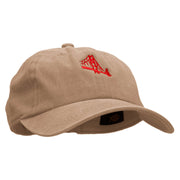 Golden Bridge  Embroidered Unstructured Cotton Cap