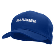 Manager Solid Cotton Twill Low Profile Snap Cap