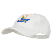 Number 1 Dad Star Embroidered Washed Cap