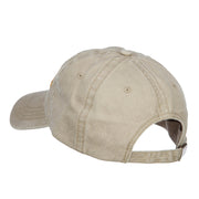 Admiral Embroidered Washed Buckle Cap